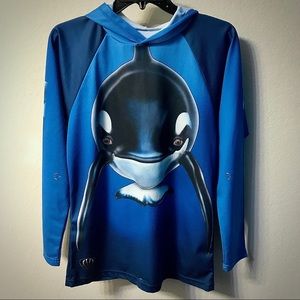 Graphic Hooded Shirt